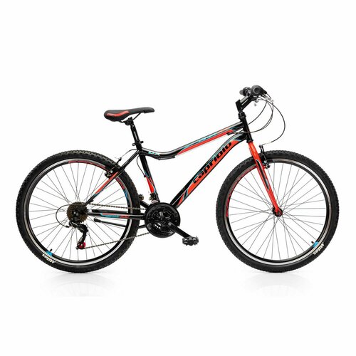 Велосипед CAPRIOLO DIAVOLO 260 26 (2023) (Велосипед CAPRIOLO MTB DIAVOLO DX 600, рама сталь 17', колёса 26' (чёрный-красный), 921361-17)