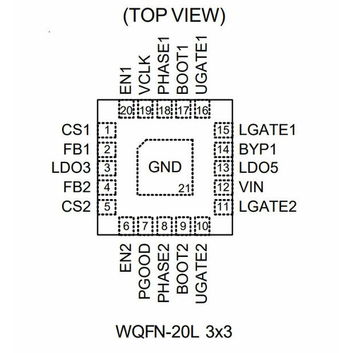 Микросхема RT6575AGQW 3G=