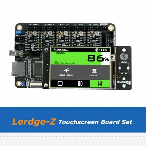 Материнская плата LERDGE-Z + TMC2209 5шт + Сенсорный дисплей 3,5-дюймовый. tmc2209 lerdge 4шт драйверы шагового двигателя от lerdge