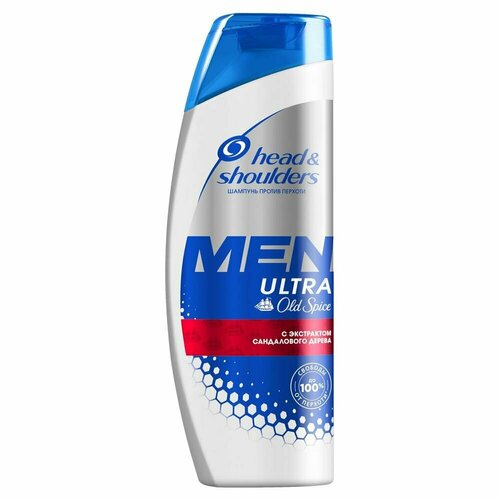 комплект 6 шт шампунь 2 в 1 head and shoulders men ultra с кофеином 6 шт по 400 мл Шампунь для волос H&S Old Spice против перхоти,400 мл