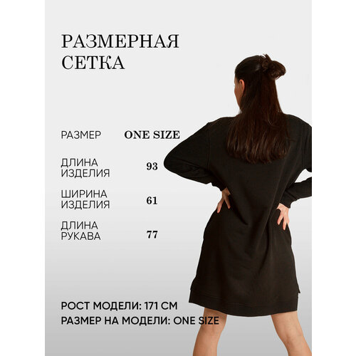 Платье MILAMAR, размер OneSize, черный