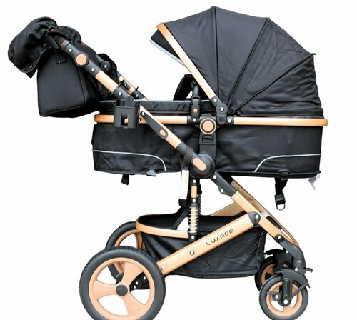 Детская коляска-трансформер 2в1 Teknum 518 с рождения и до 3х лет С реверсивным блоком, уголь