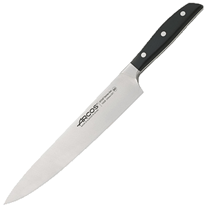 Нож поварской «Манхэттен»; сталь нерж, полиоксиметилен, L=39/25см; металлич, черный, Arcos, QGY - 160800