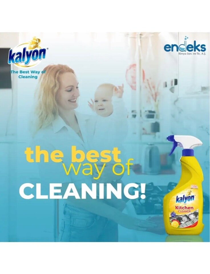 Спрей для чистки кухни KALYON KITCHEN CLEANER с Ароматом Лимона 750 мл - фотография № 5