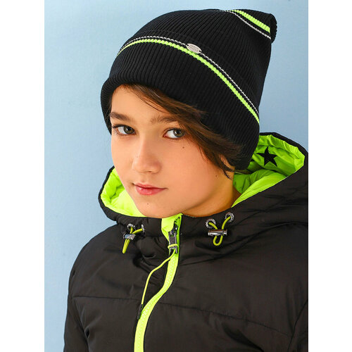 фото Шапка noble people, размер 52-54, черный