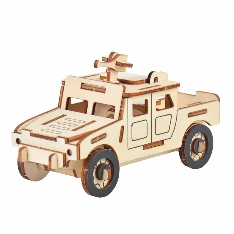 3D puzzle Сборная модель / деревянный конструктор - джип Хаммер "Hummer"