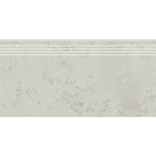 Плитка из керамогранита KERAMA MARAZZI DD205300R/GR Про Лаймстоун серый светлый натуральный обрезной. Ступень (30x60) (цена за 1 шт) mbs003 про лаймстоун спакко мозаичный серый светлый матовый 20х20х0 9 керам декор гранит