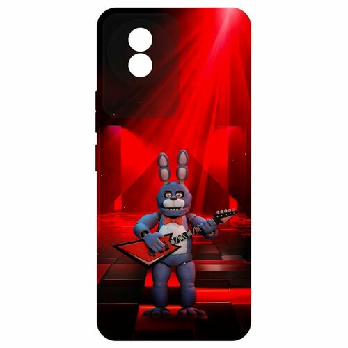 Чехол-накладка Krutoff Soft Case фнаф (FNAF) - Бонни с гитарой для Vivo Y02 черный чехол накладка krutoff soft case фнаф fnaf бонни с гитарой для vivo t2 черный