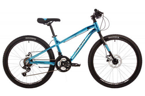 Велосипед Novatrack 24" PRIME, алюм. рама 11", синий металлик, 18-скор, TY21/TS38/SG-6SI, диск. торм. STG
