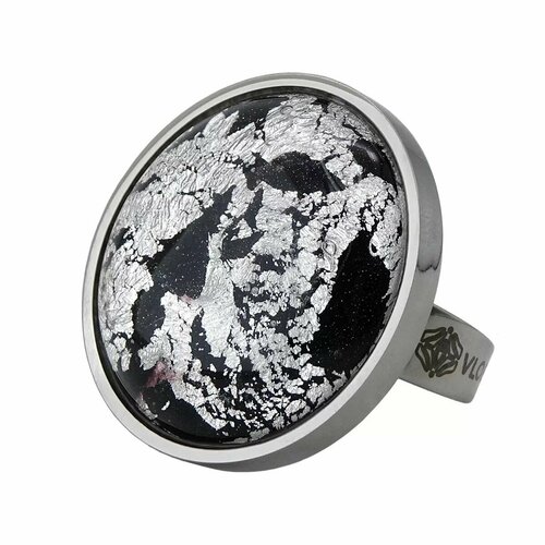 Печатка Vloes Blazing Style, муранское стекло, стекло, черный