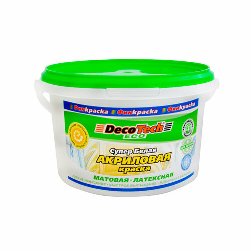 Краска вэ DecoTech Eco акрил 14кг 1346₽