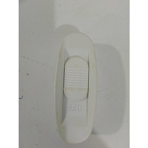 2 Выключателя бра, белые, с ползунковым переключателем (2 штуки)