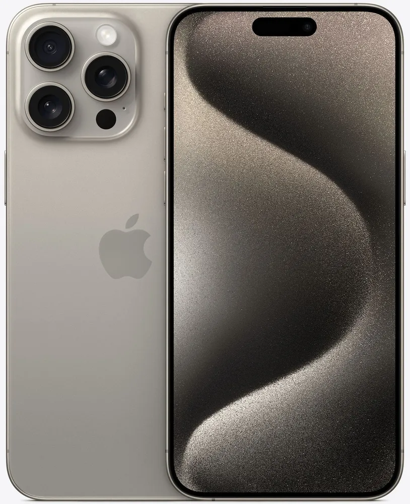 Смартфон Apple iPhone 15 Pro 256 ГБ Natural Titanium, CN, Dual nano SIM — фото 1