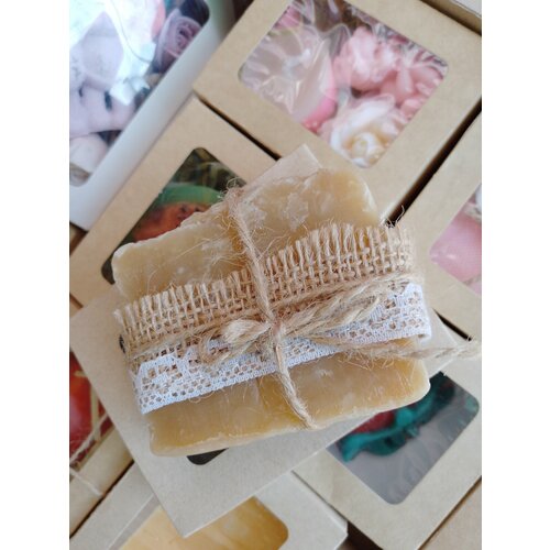 Натуральное детское мыло медовое на отваре череды и ромашки