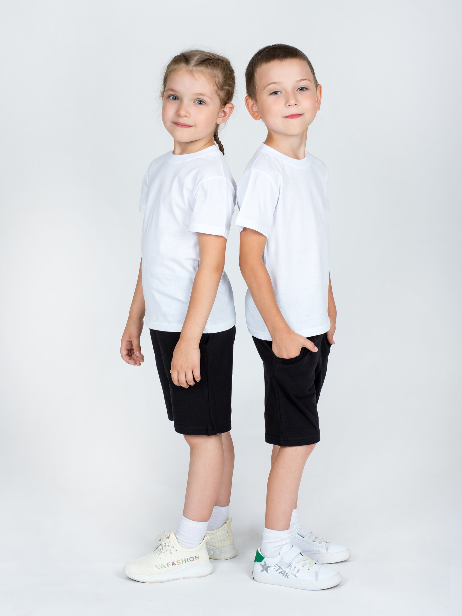 Костюм спортивный KiMMi & co размер 56(92) белый/черный