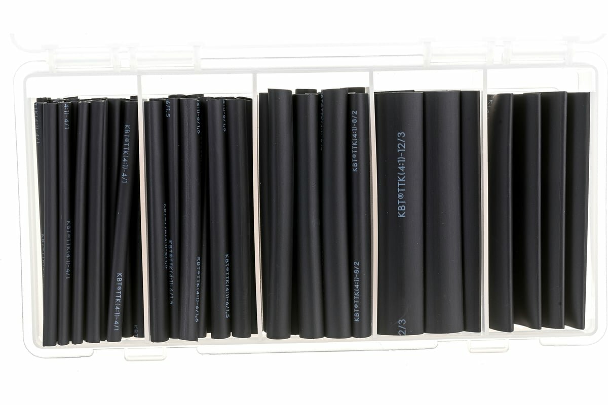 КВТ Набор клеевой термоусадочной трубки №10 85191 — фото 1