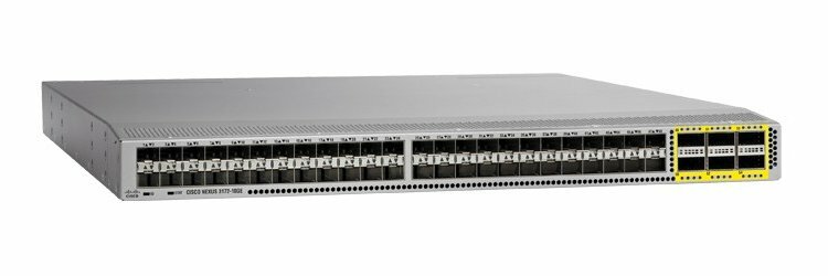 Коммутатор CISCO N3K-C3172PQ-10GE Nexus 3172PQ, 48 SFP+ and 6 QSFP+ ports