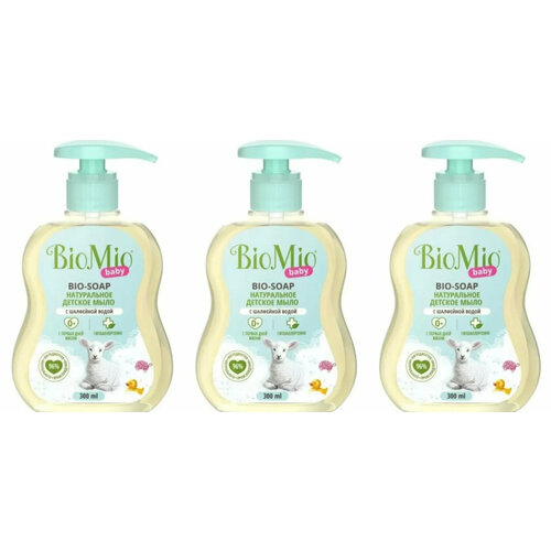 Детское жидкое мыло BioMio BIO-SOAP 300 мл 3 шт 734₽