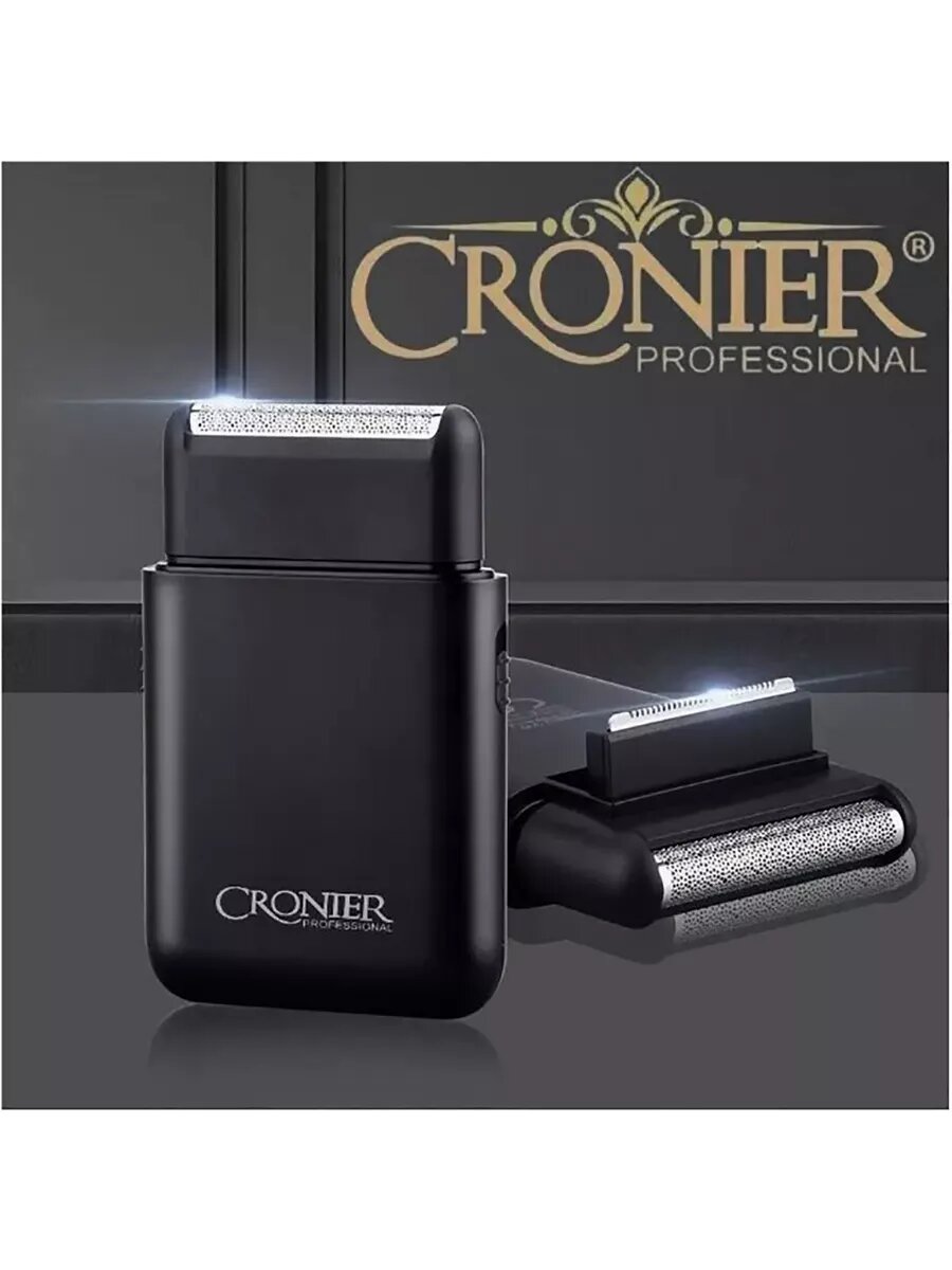 Электробритва Шейвер для стрижки и бритья Cronier CR-828 Черная