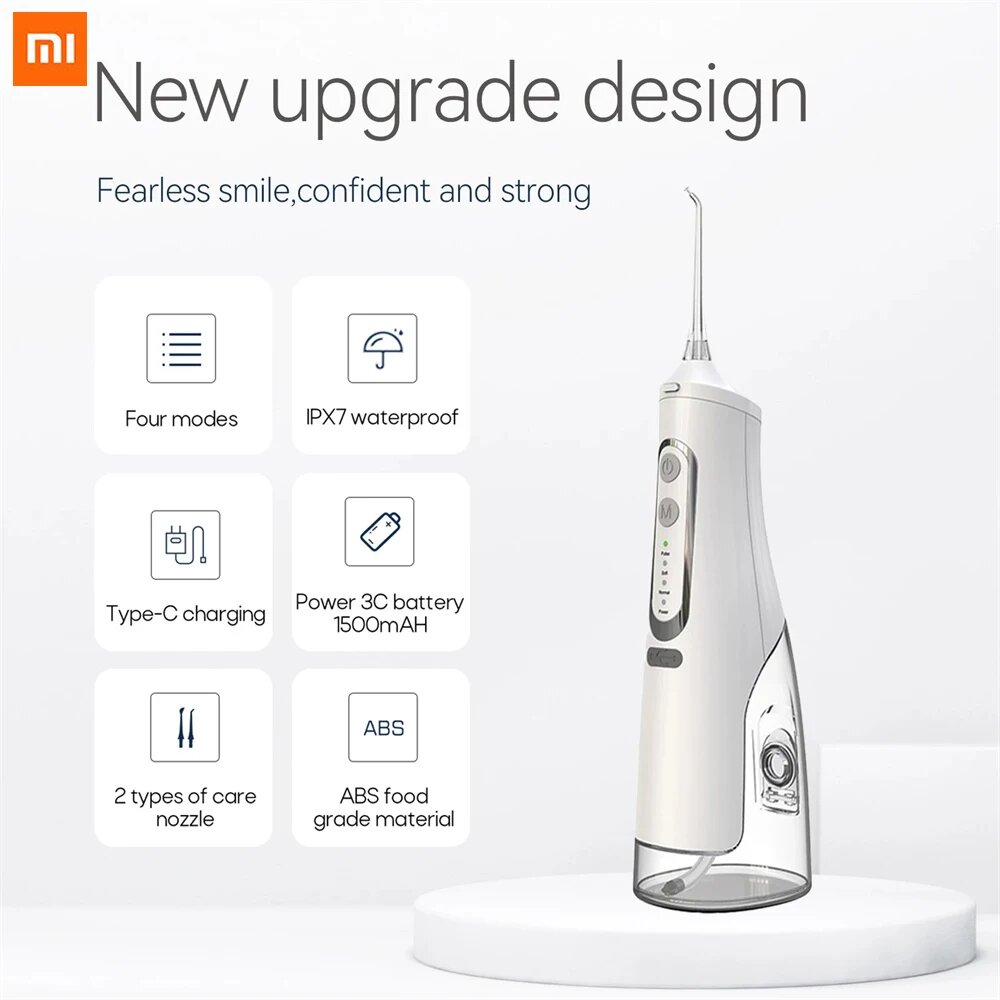 Xiaomi YOUPIN Портативный аккумуляторный ирригатор полости рта — фото 1