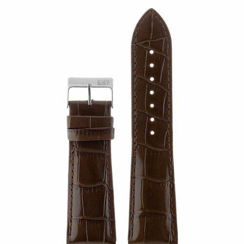 Ремешок KMV, фактура под рептилию, размер 30мм, черный