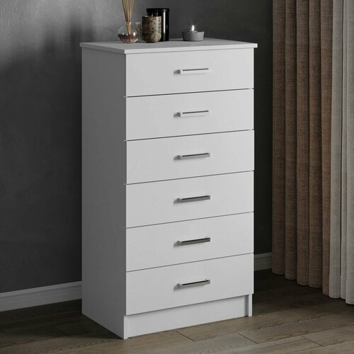 Комод Катрин 4 ЛДСП белый 116x62x425 см для дома и дачи производство Россия 16350₽