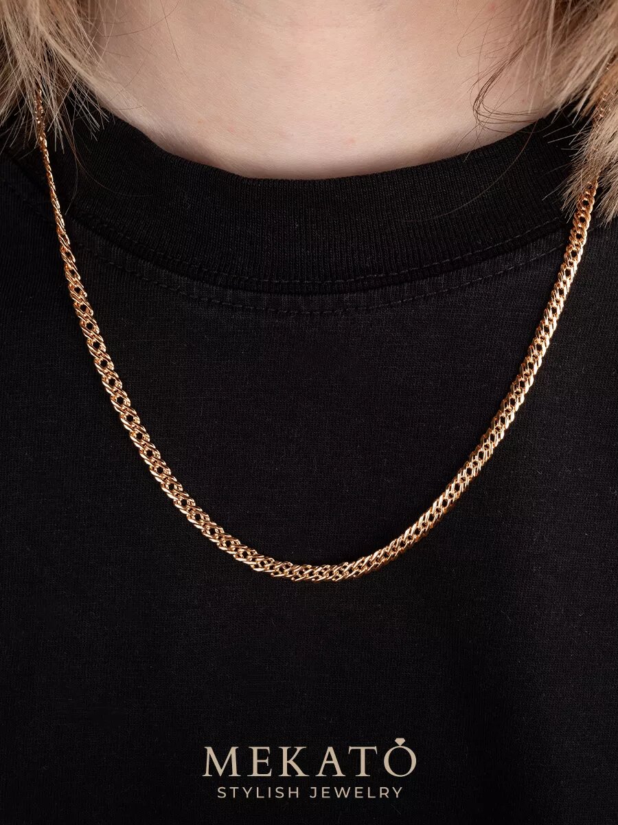 Цепь МЕКАТО, длина 60 см, золотой — фото 1