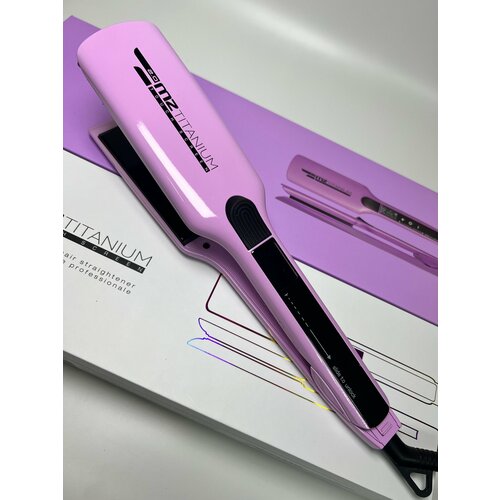 Утюжок MZ Titanium 20 титановые плавающие пластины розовый глянец 6400₽