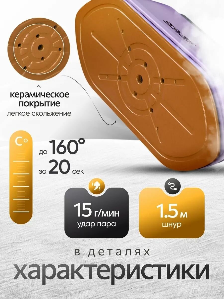 Отпариватель для одежды ручной 2000 В — фото 1