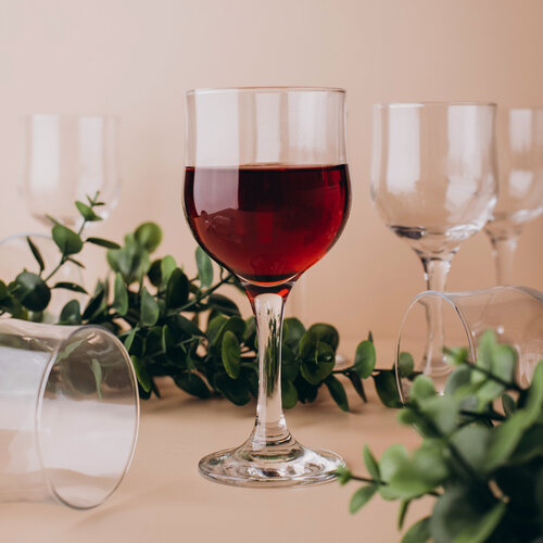 Изображение товара Набор бокалов для вина 240 мл, 12 шт, диаметр 7,5 см. высота 16,3 см Pasabahce Tulipe