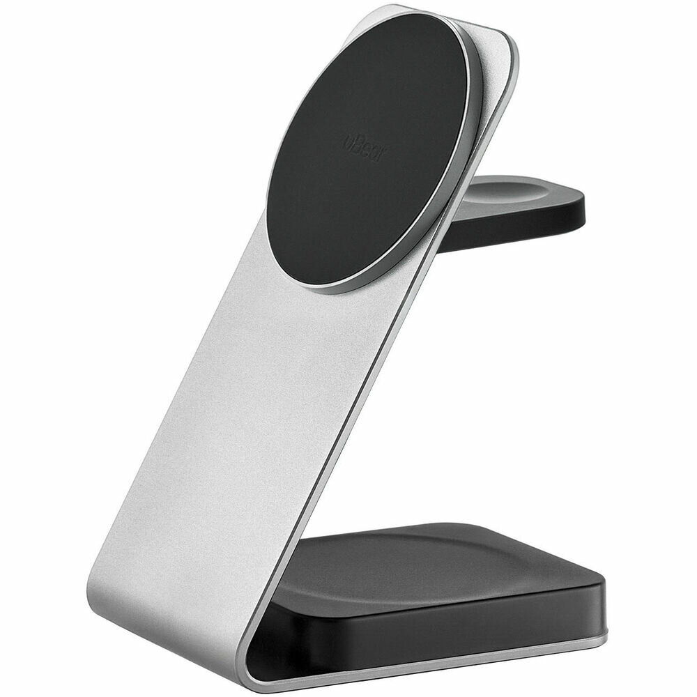 Беспроводная зарядная панель 3 в 1 Для IPhone, Apple Watch, Airpods uBear Level Pro 25W Silver