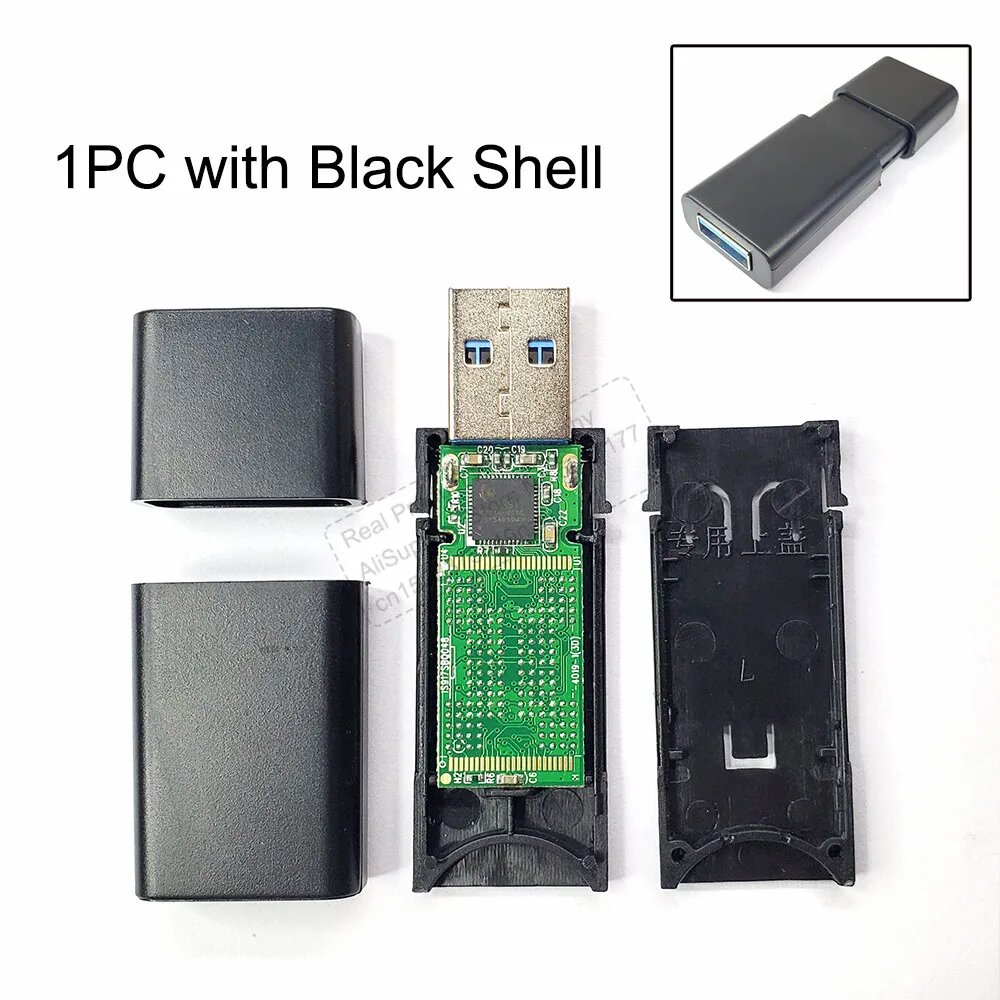 IS917 PCBA контроллер для USB 3.0 флешки, 1PC with Black Shell