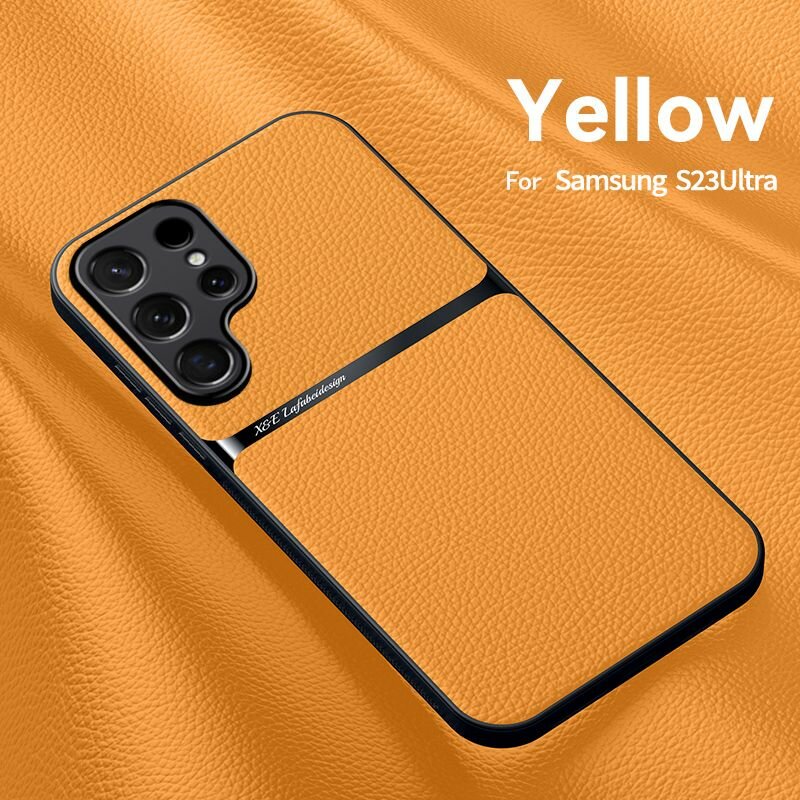 Чехол MyPads для Samsung Galaxy S23 Ultra (Самсунг Галакси S23 Ультра) с защитой камеры и магнитным держателем