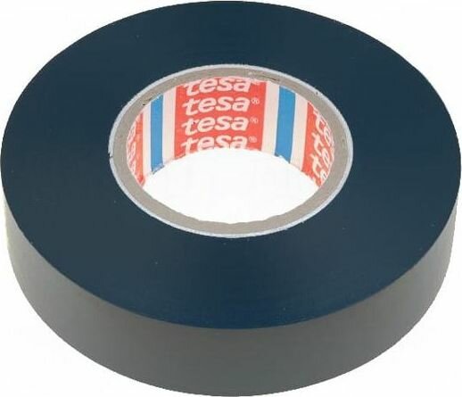 Лента TESA 04163-00000-07 электроизоляционная W 19мм L 33м Thk 130мкм черный 1 шт