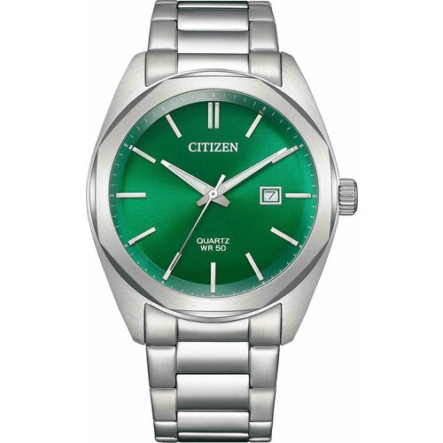 фото Наручные часы citizen, серебряный/зеленый