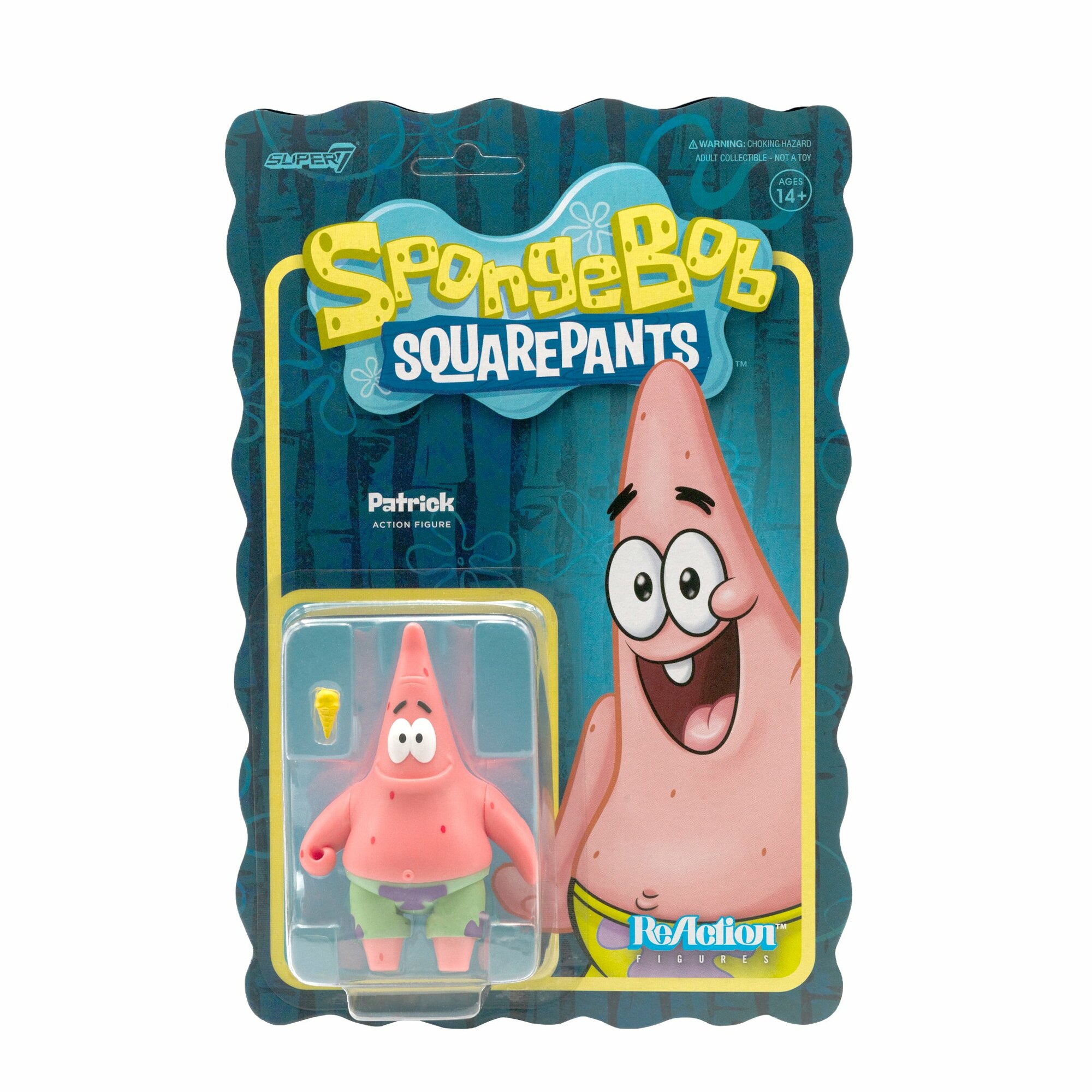 Super 7 Spongebob Squarepants Patrick ReAction Figures / Набор Игрушек Губка Боб С Куклами И Аксессуарами