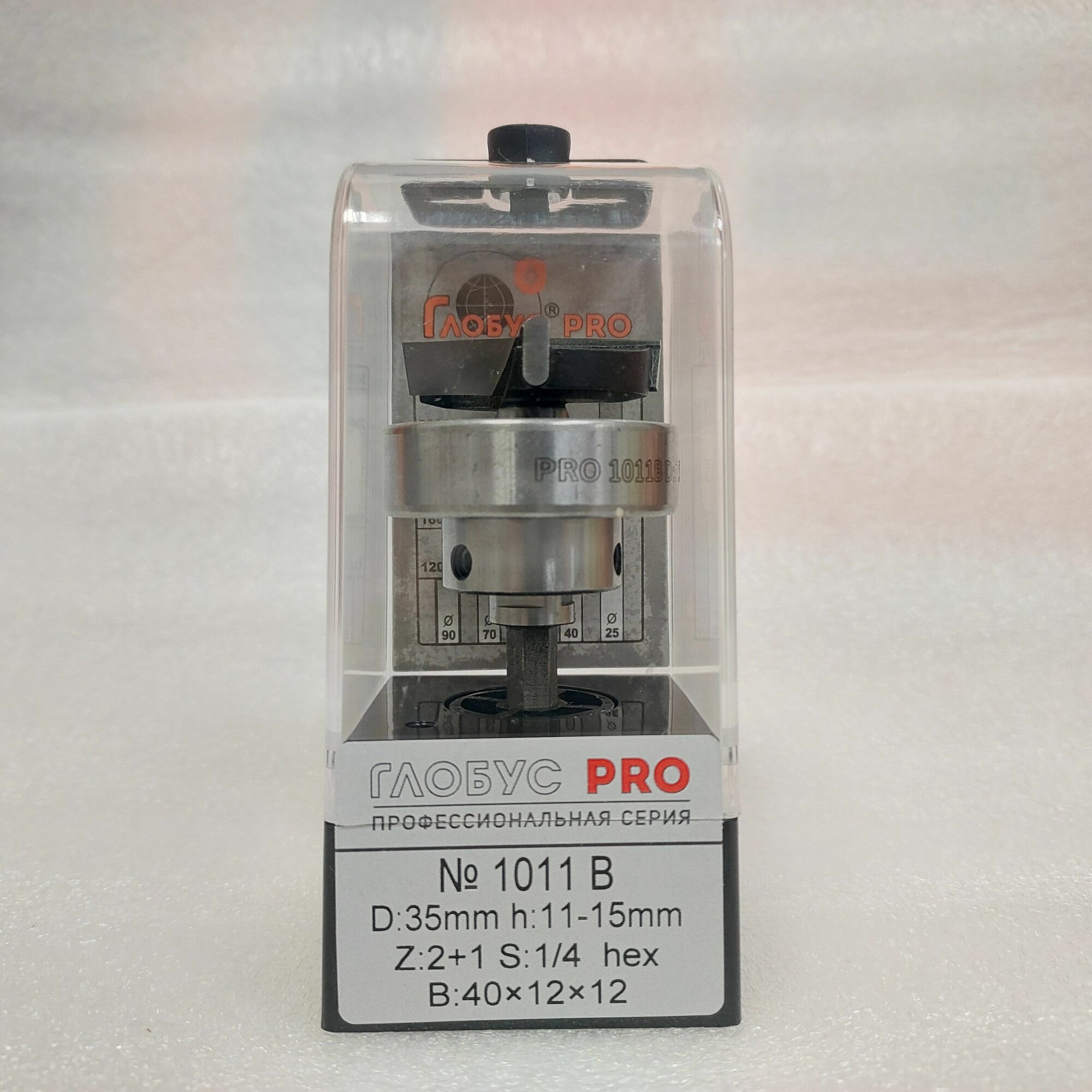 Глобус 1011B PRO D:35mm I:9.5-14mm d: HEXmm Форстнера с (верх подш) Арт:1011BPD35dHEX