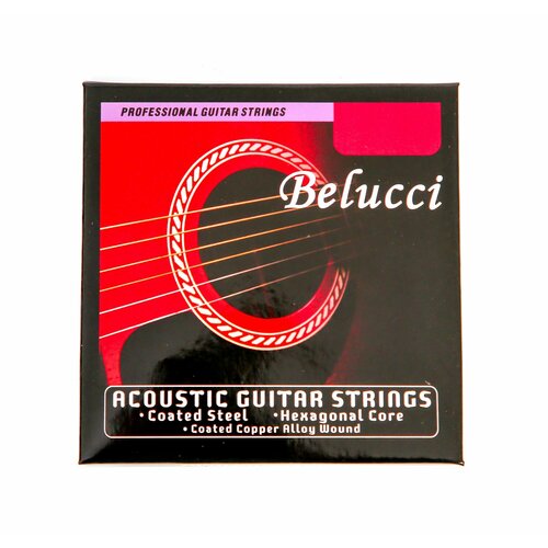 фото Струны для акустической гитары belucci (бронзовые металлические 85/15) jordani