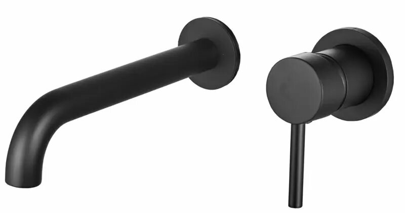 Смеситель для раковины Vidage VAL11900BL  скрытый монтаж  однорычажный  цвет черный матовый