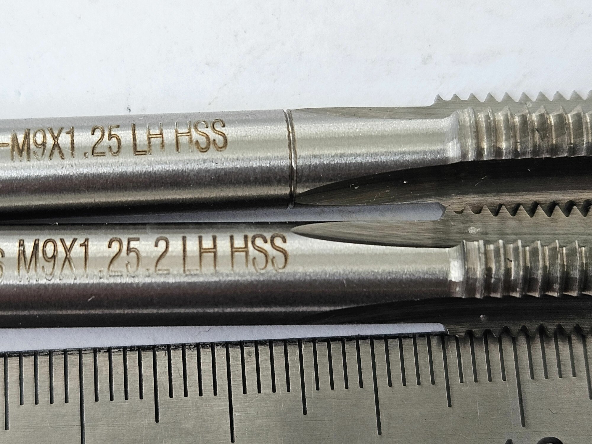 Метчик м/р М9х1,25 комплект из 2-х шт. левый — фото 1