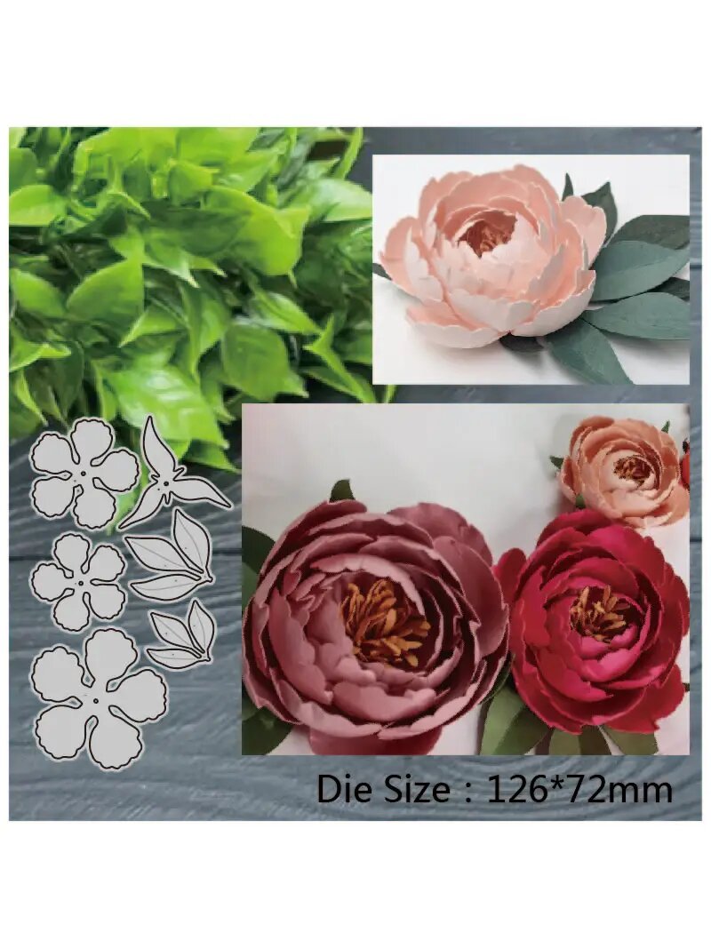 Металлическая многослойная штамп для скрапбукинга Flower
