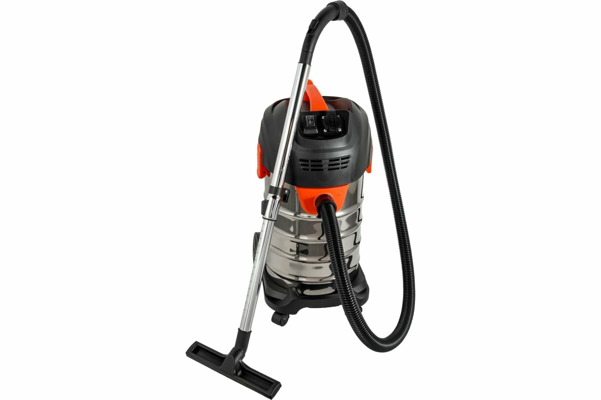 Пылесос для сухой и влажной уборки Gigant Professional с розеткой для электроинструмента 1400 Вт, 30 л GMI-03