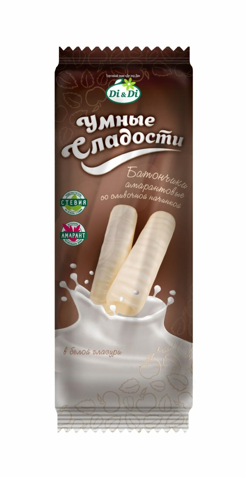 Батончик "УмСладости" с сливочной начинкой в белой глазури 20г, 20 упаковок