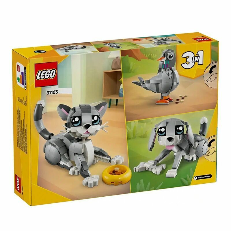 Конструктор LEGO Creator 31163 Озорной котенок, 3 в 1, 407 деталей — фото 1