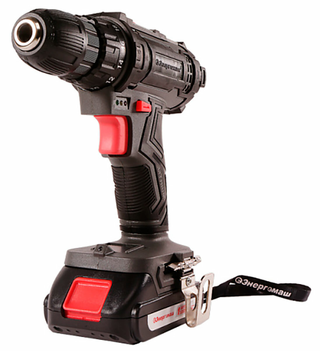 Дрель-шуруповерт аккумуляторная Энергомаш ДШ-18К (18 В 1BatterySystem 30Нм 2х2.0Ач кейс)