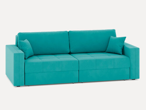 Изображение товара Диван прямой DiHall Брест, велюровая обивка, механизм еврокнижка