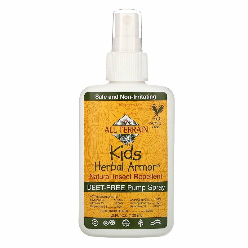 All Terrain Kids Herbal Armor натуральный спрей от насекомых 120 мл