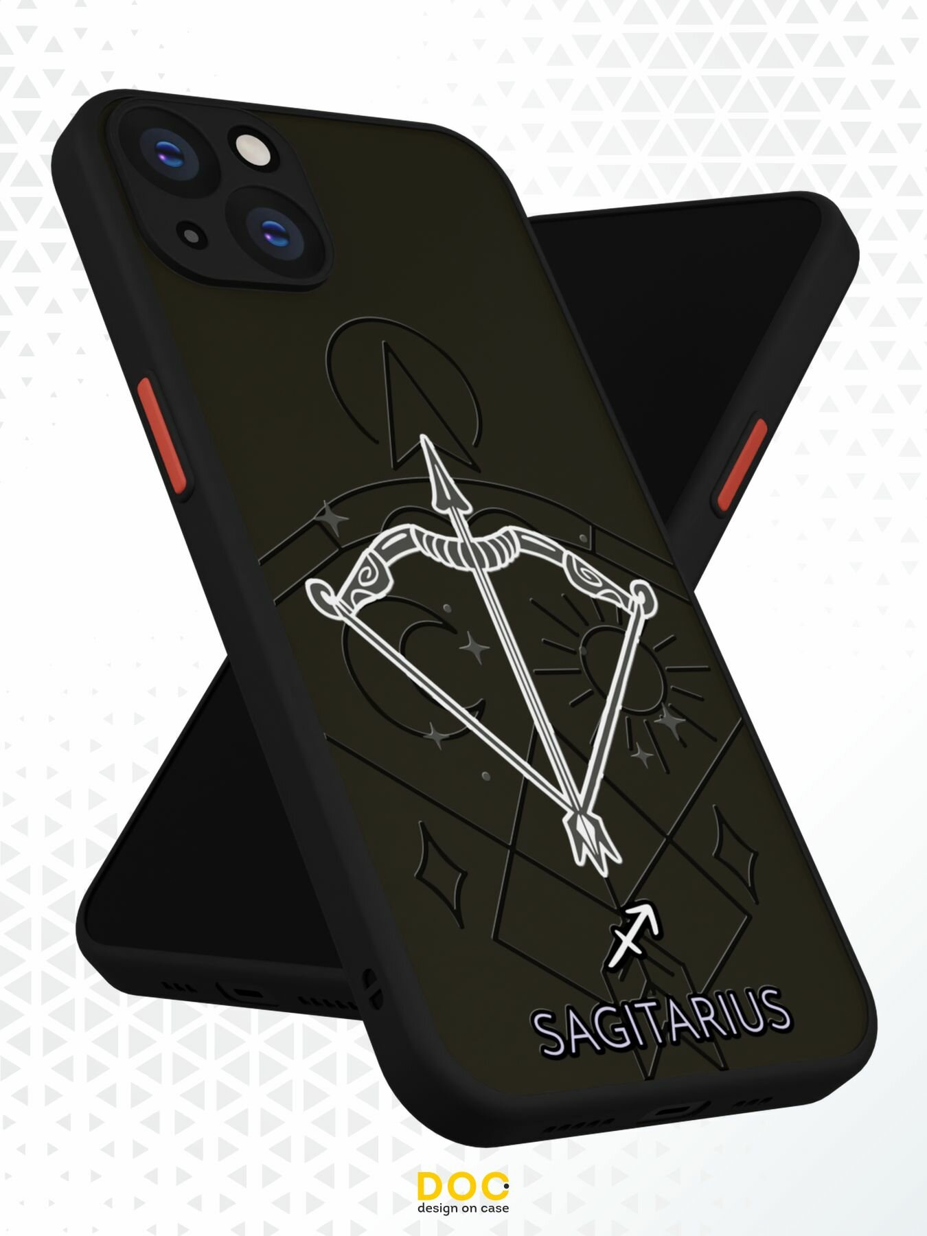 Чехол DesignOnCase для iPhone 15, с защитой камеры, с принтом Sagitarius — фото 1