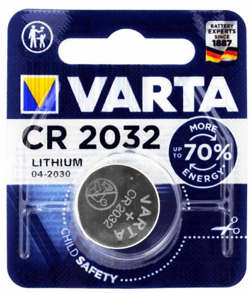 Батарейка CR2032 3V Varta Blister, 1 шт.