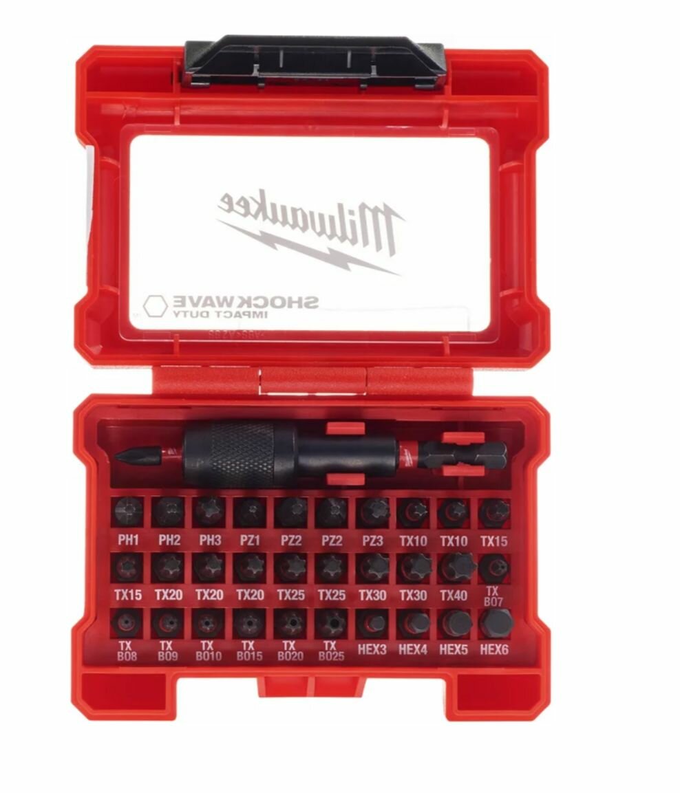 Набор бит ударных 32 шт. Milwaukee SHOCKWAVE 4932464240